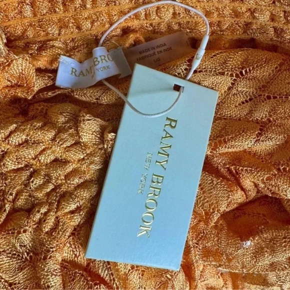 Ramy Brook Gaia Metallic Faux Wrap Boho Maxi Skirt Coverup Size L NWT - Picture 7 of 10